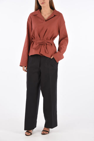 Flax tunic with belt