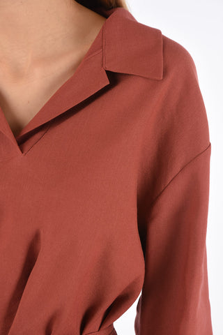 Flax tunic with belt