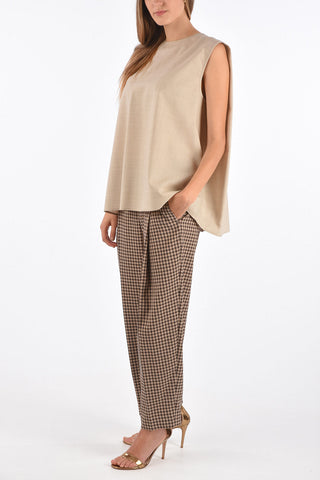 wool top with bow back