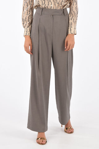 pantalone palazzo TUCK a vita alta
