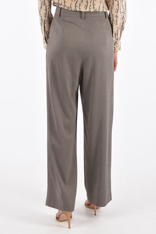 pantalone palazzo TUCK a vita alta