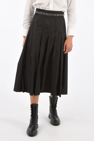 6 NOIR KEI NINOMIYA gonna a pieghe midi