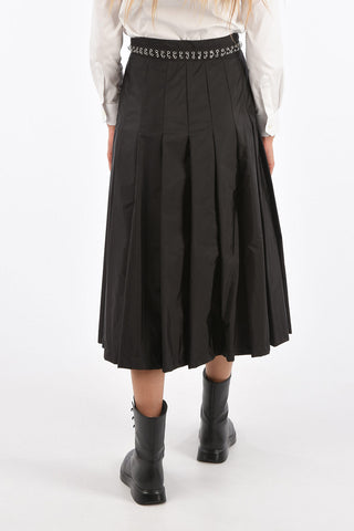 6 NOIR KEI NINOMIYA gonna a pieghe midi