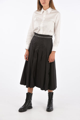 6 NOIR KEI NINOMIYA gonna a pieghe midi