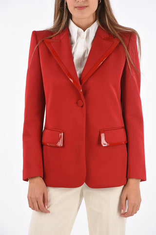 peak lapel 1-button blazer