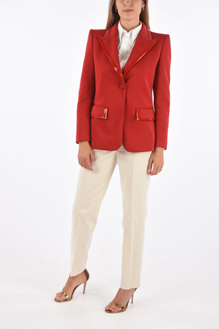 peak lapel 1-button blazer
