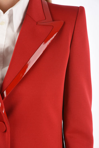 peak lapel 1-button blazer