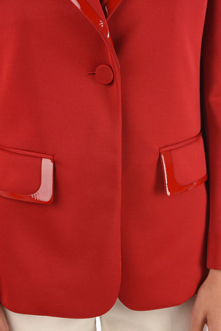 peak lapel 1-button blazer