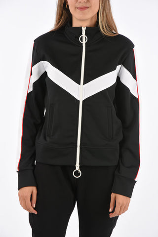 felpa mock con zip track