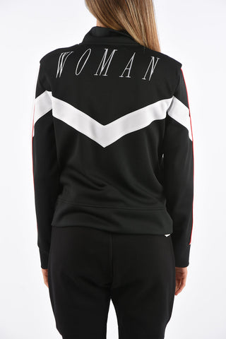 felpa mock con zip track