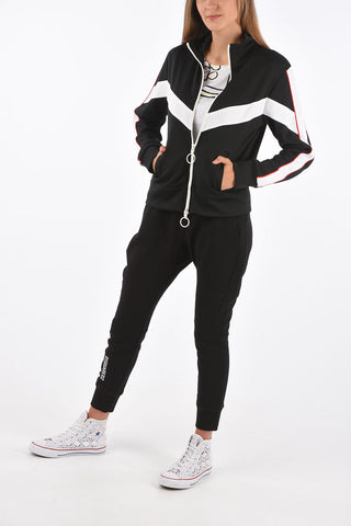 felpa mock con zip track