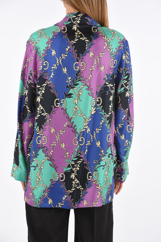 camicia in seta collo a bavero