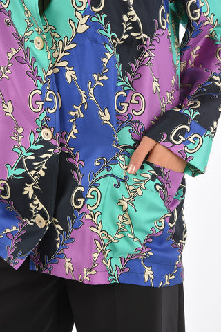 camicia in seta collo a bavero