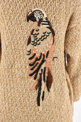 Oversized Raw Cardigan with belt