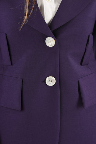 center vent 2-button blazer