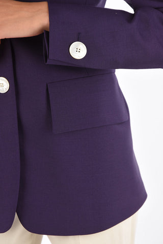 center vent 2-button blazer