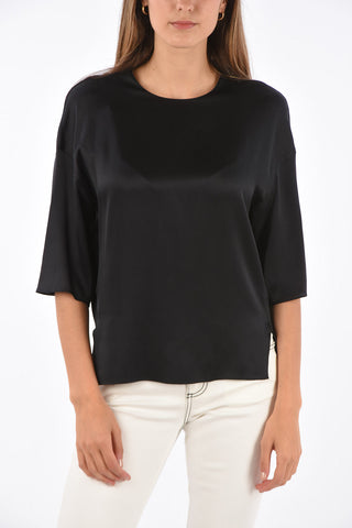 silk 3/4 sleeve top