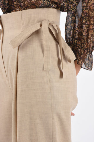 high-rise waist palazzo  pants