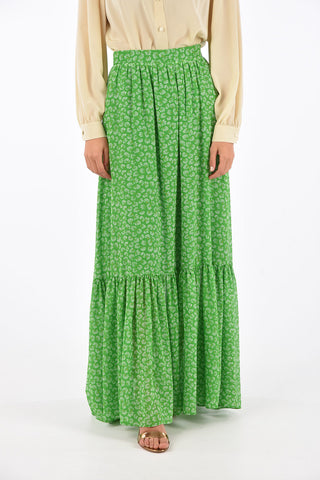 Printed daisy evening lenght gipsy JACINTHA skirt