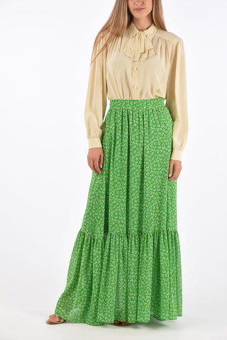 Printed daisy evening lenght gipsy JACINTHA skirt