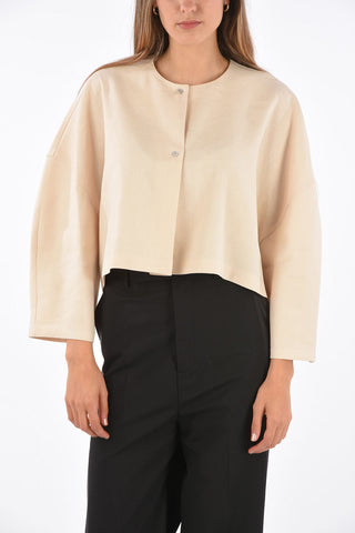 Linen Cropped Blouse