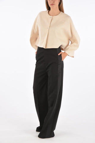 Linen Cropped Blouse