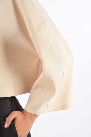 Linen Cropped Blouse