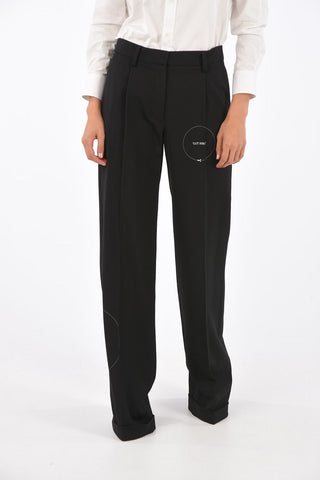 Flush Pocket FORMAL GABARDINE Palazzo Pants