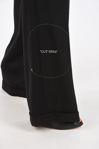 Flush Pocket FORMAL GABARDINE Palazzo Pants