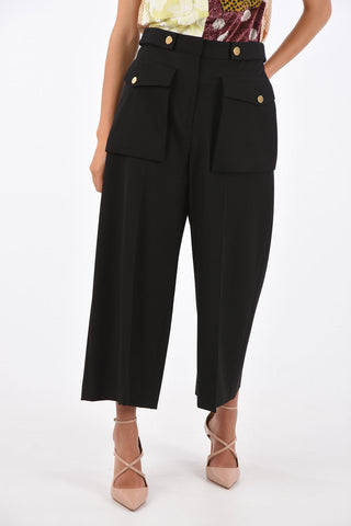 pantalone wide cargo a vita alta