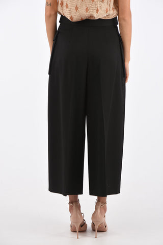 pantalone wide cargo a vita alta