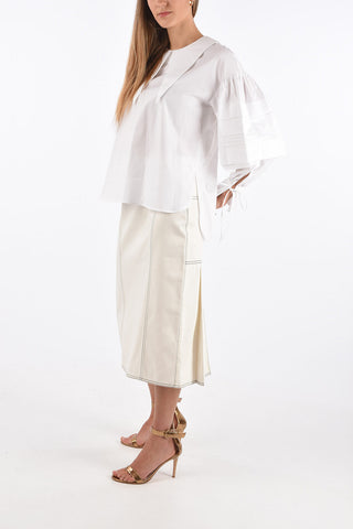leg-o-mutton sleeve blouse