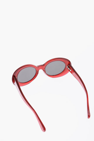 Occhiali da Sole Ovali con Glitter