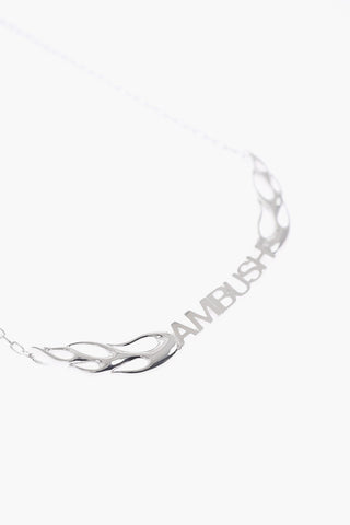 Silver Necklace with Logo
