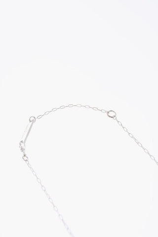 Silver Necklace with Logo
