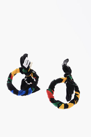 Printed Fabric Earrings