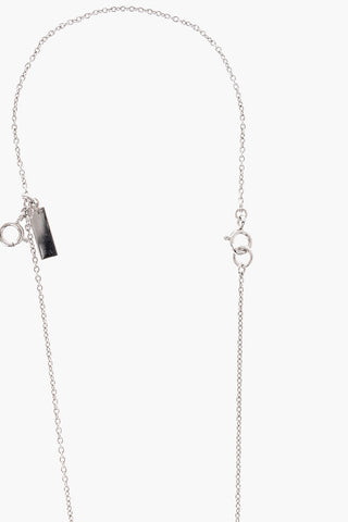 Metal Necklace with Leaf Pendant