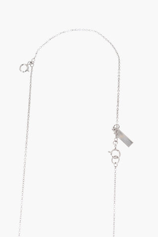 Metal Necklace with Leaf Pendant