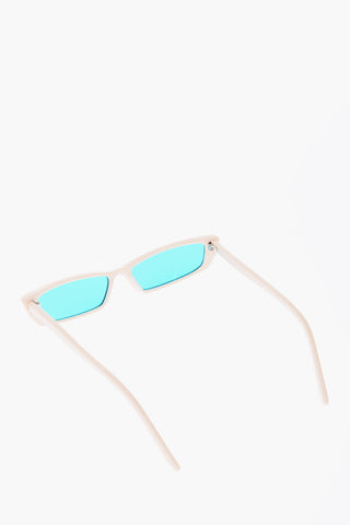 Blue Lenses Rectangular Sunglasses