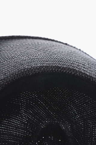 MISS JONES Braided HALSTON Floppy with Mesh