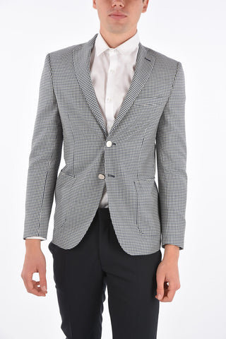 Unlined Houndstooth Blazer