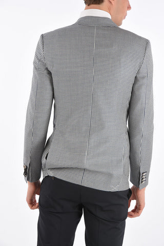 Unlined Houndstooth Blazer
