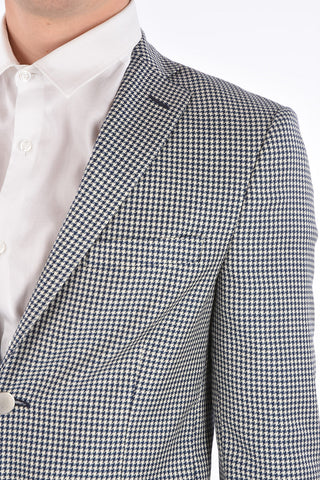 Unlined Houndstooth Blazer