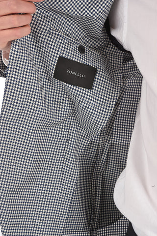 Unlined Houndstooth Blazer