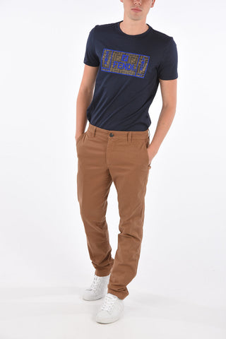 Mid-rise waist chinos