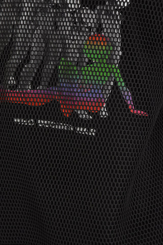mesh hoodie sweatshirt