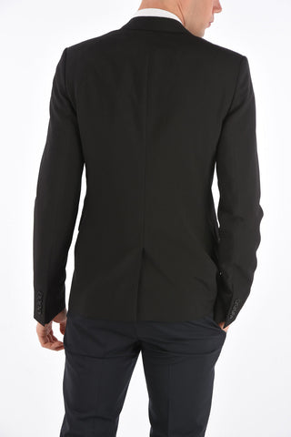 Virgin Wool Flap Pocket Blazer