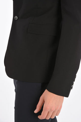 Virgin Wool Flap Pocket Blazer