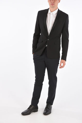 Virgin Wool Flap Pocket Blazer