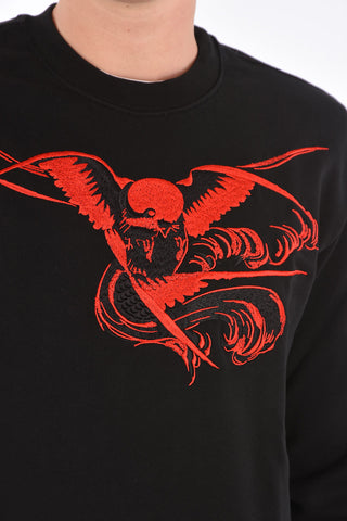 MCQ embroidered crew-neck sweatshirt